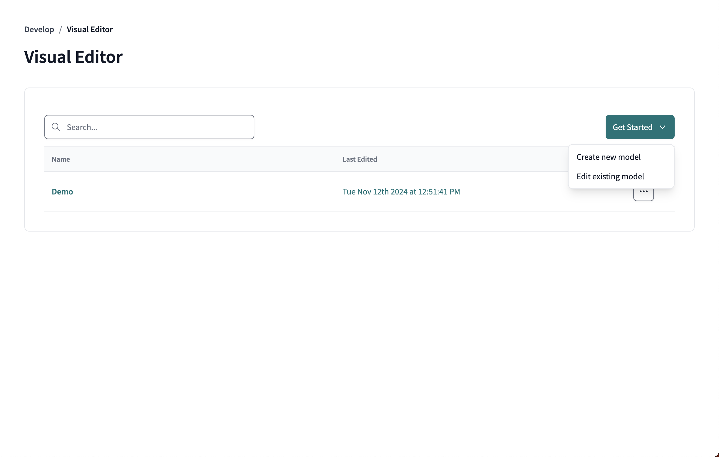 Use the operator toolbar to perform different transformation operations.